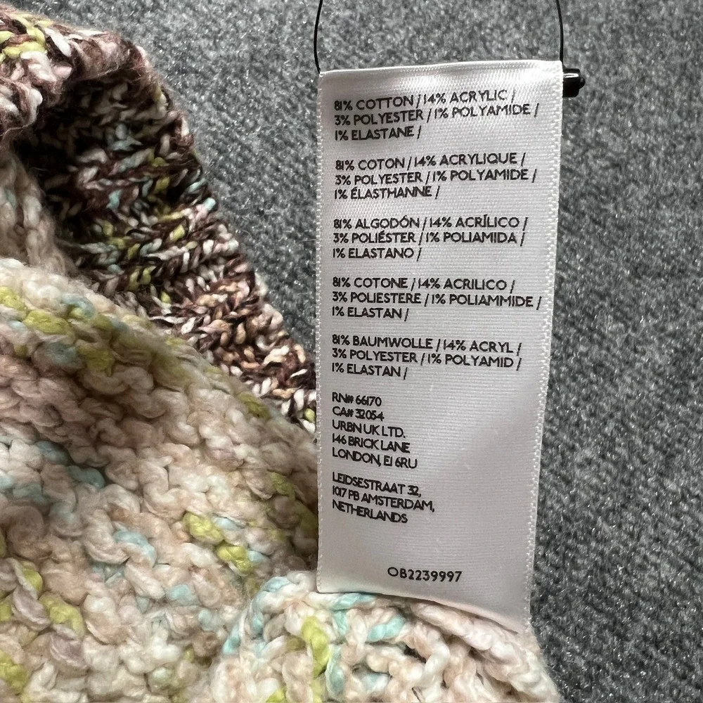 NWT Free People Women Large Isabella Cardigan Moonbeam Slouchy Sweater OB2239997